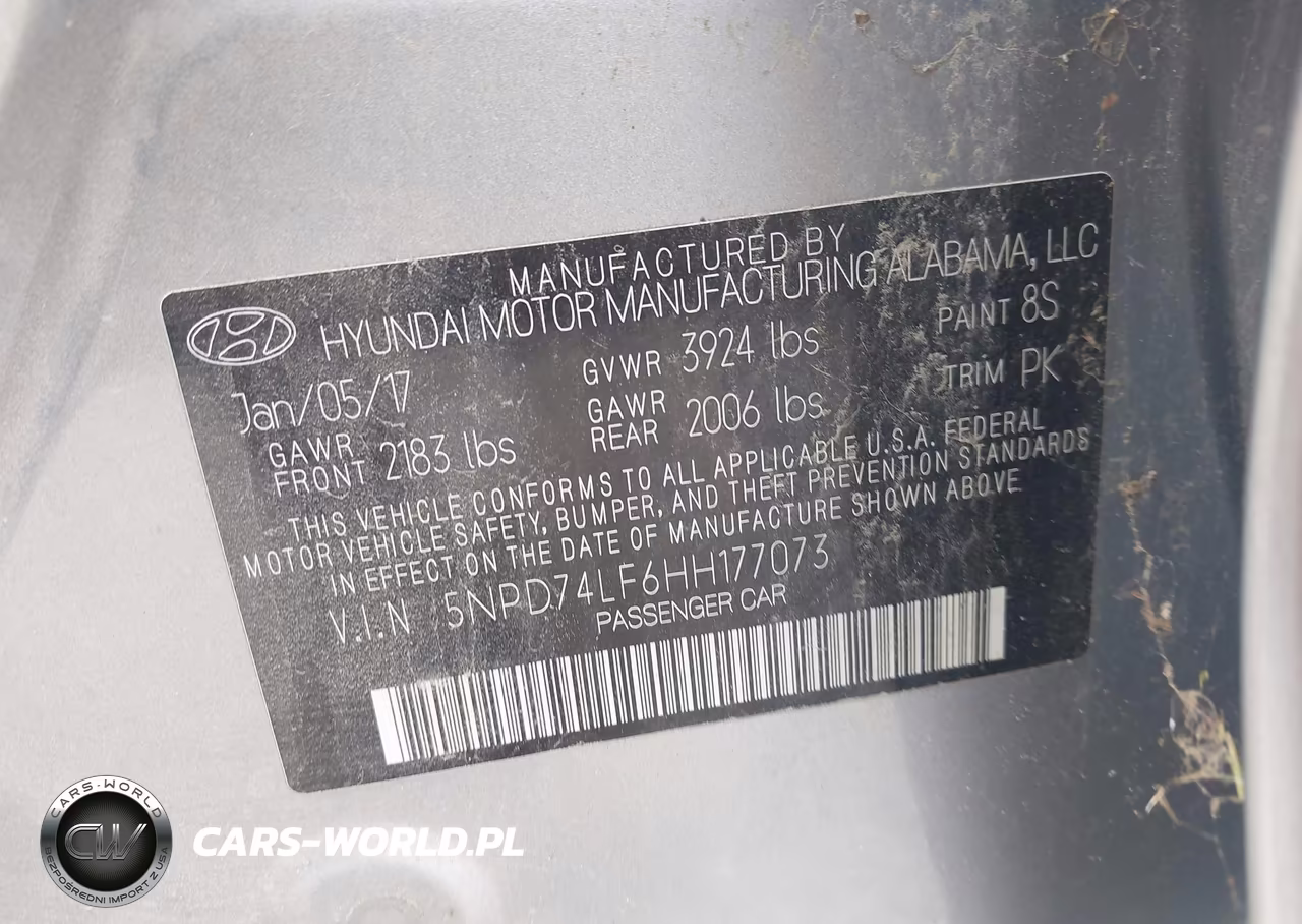 2017 Hyundai Elantra Se VIN:5NPD74LF6HH177073 - 9