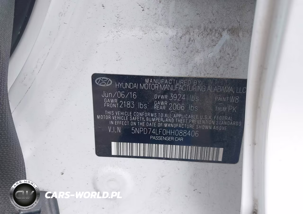 2017 Hyundai Elantra Se VIN:5NPD74LF0HH088406 - 9