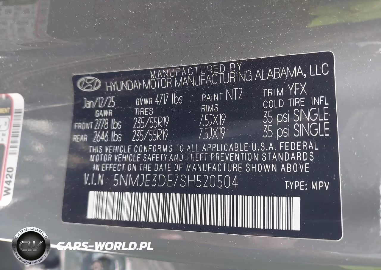 2025 Hyundai Tucson Limited VIN:5NMJE3DE7SH520504 - 9