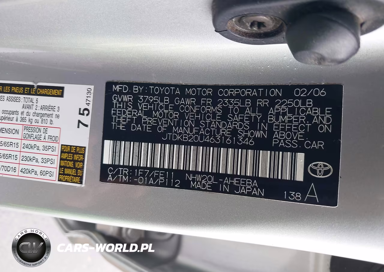 2006 Toyota Prius VIN:JTDKB20U463161346 - 9