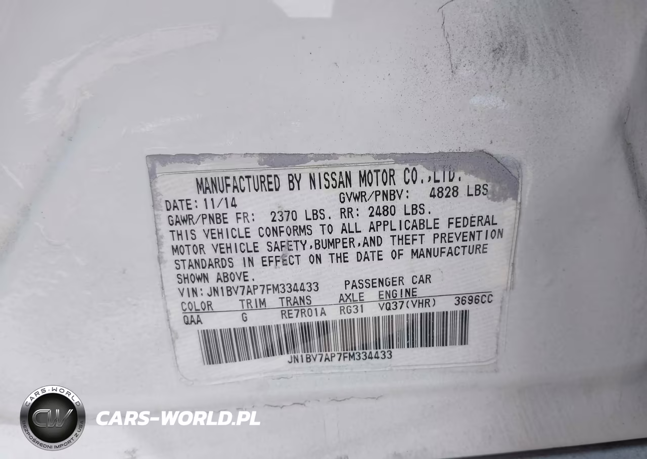 2015 Infiniti Q50 Premium VIN:JN1BV7AP7FM334433 - 9
