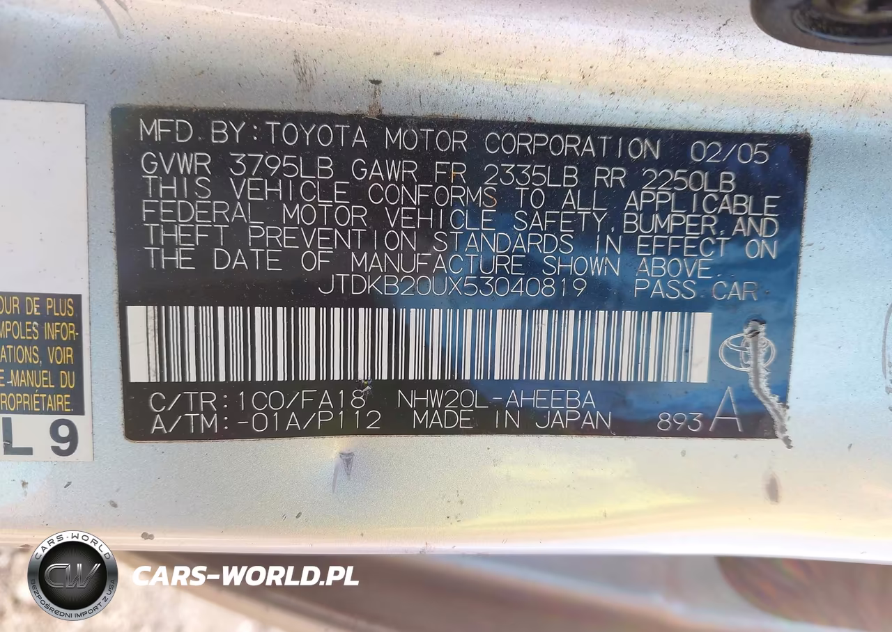 2005 Toyota Prius VIN:JTDKB20UX53040819 - 9