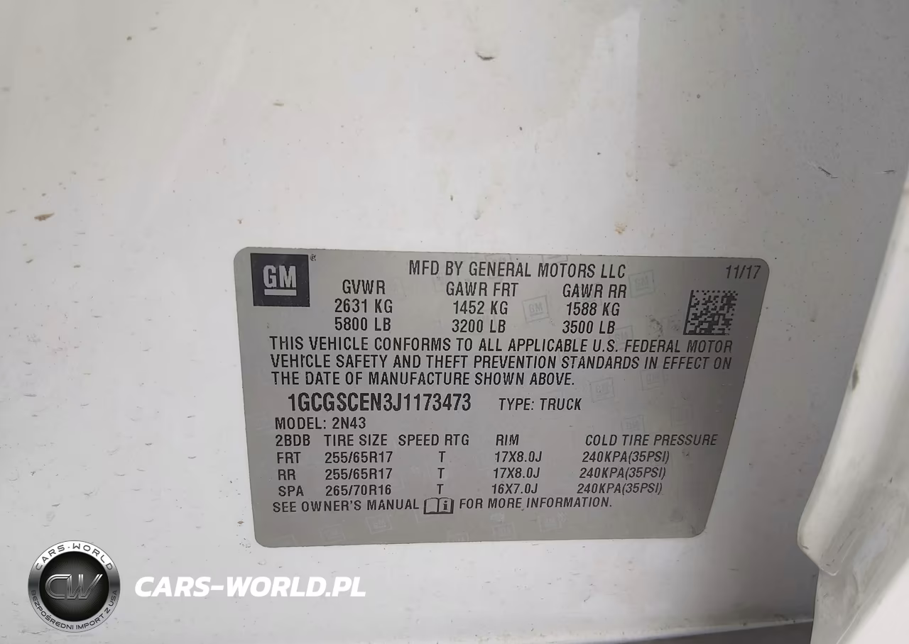 2018 Chevrolet Colorado Lt VIN:1GCGSCEN3J1173473 - 9