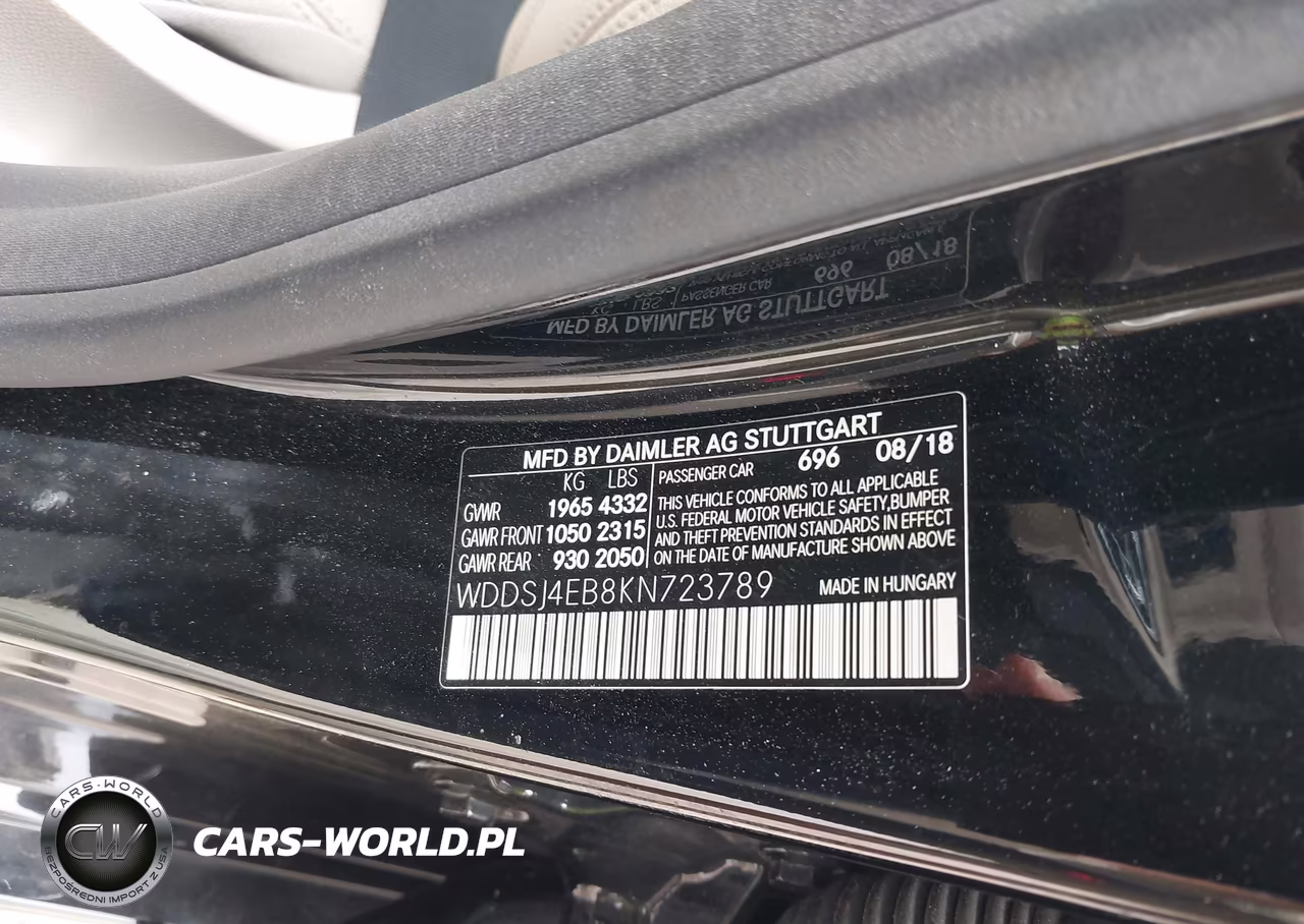 2019 Mercedes-Benz Cla 250 VIN:WDDSJ4EB8KN723789 - 9