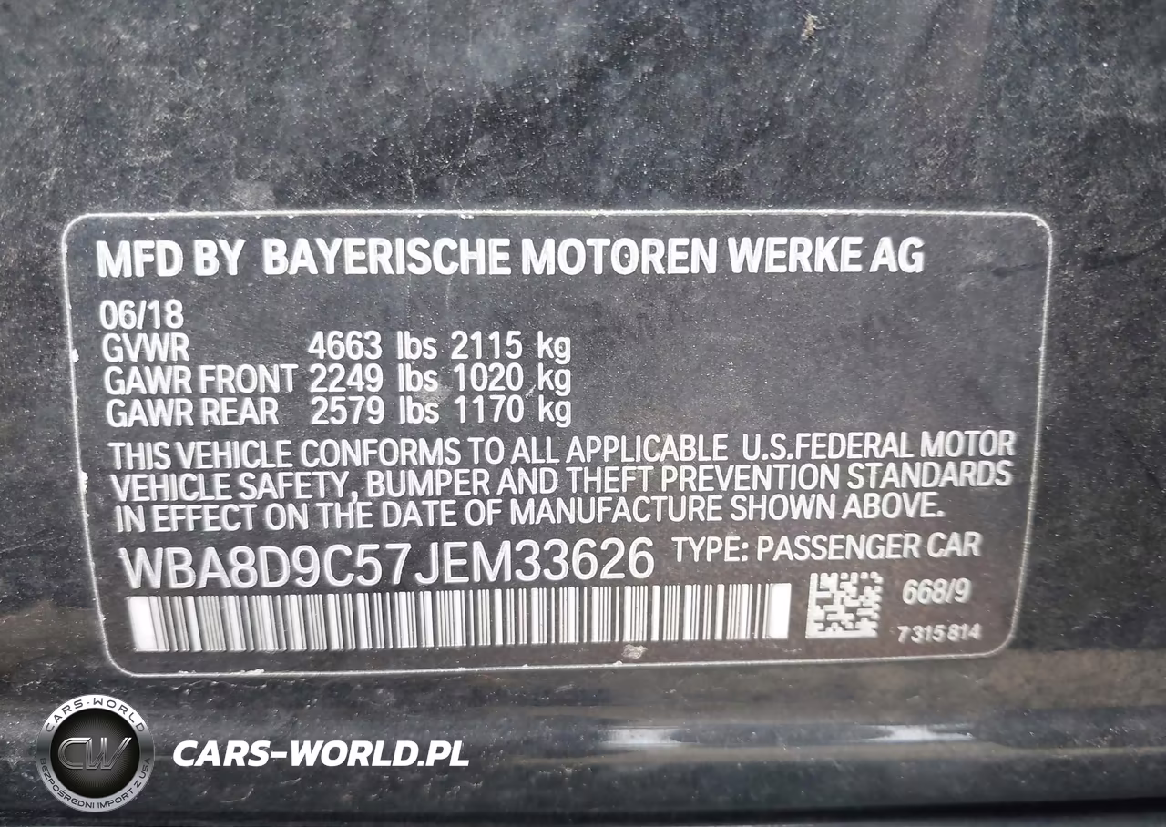 2018 BMW 330I xDrive VIN:WBA8D9C57JEM33626 - 9
