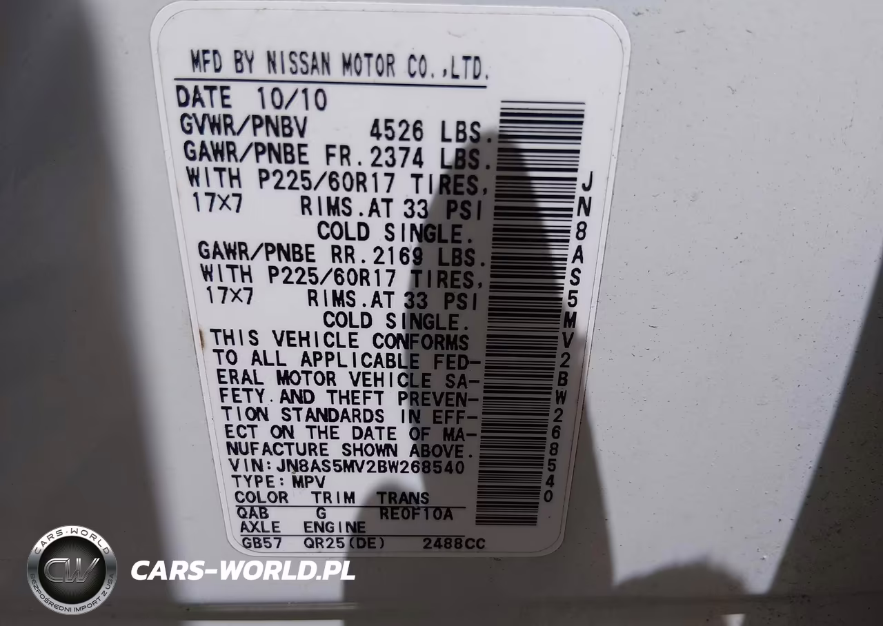 2011 Nissan Rogue Sv VIN:JN8AS5MV2BW268540 - 9