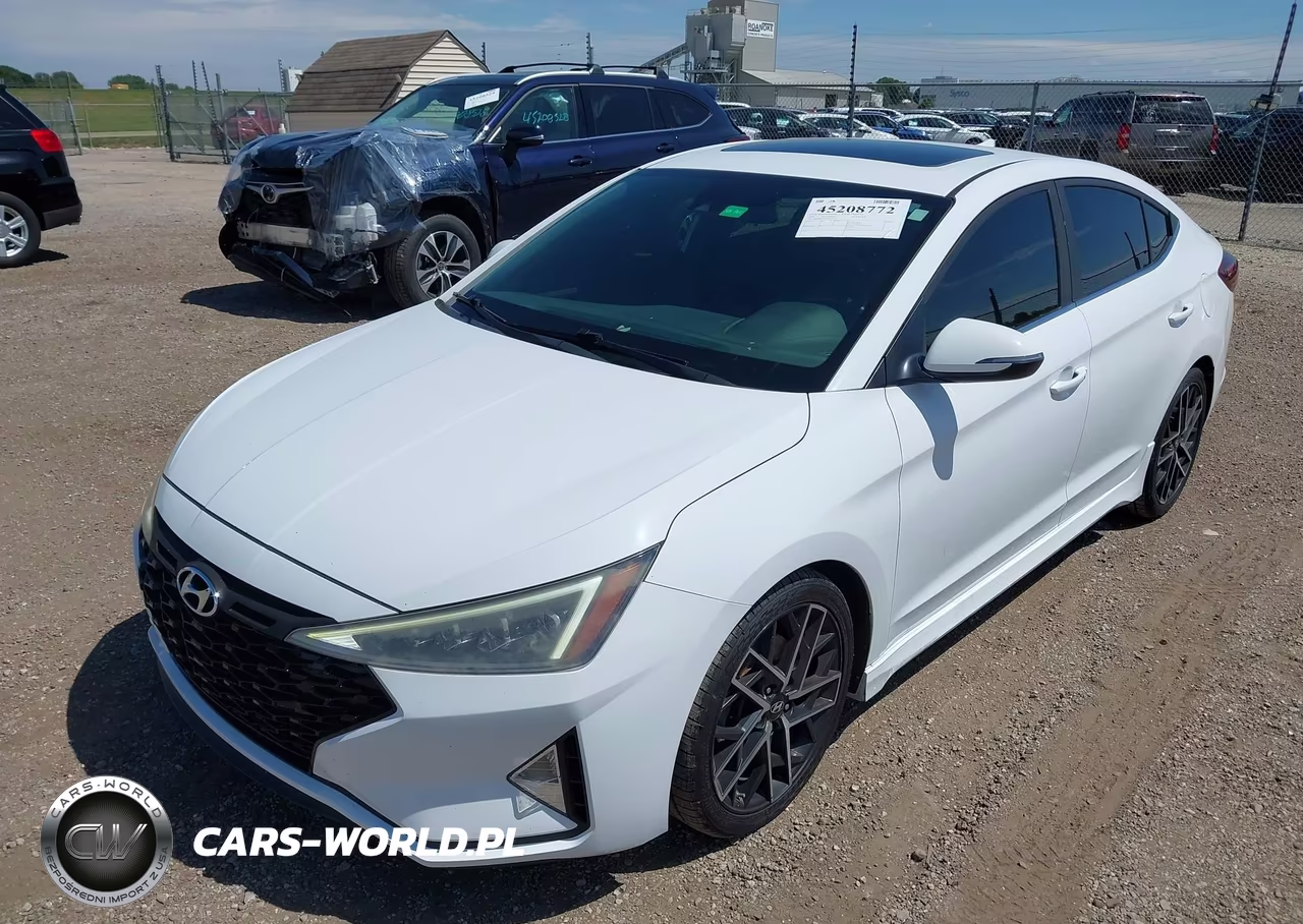 2019 Hyundai Elantra Sport VIN:KMHD04LB4KU811197 - 2