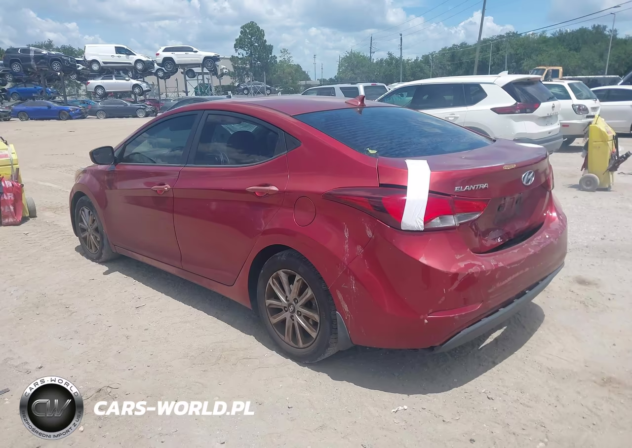 2014 Hyundai Elantra Se VIN:5NPDH4AE6EH536327 - 3