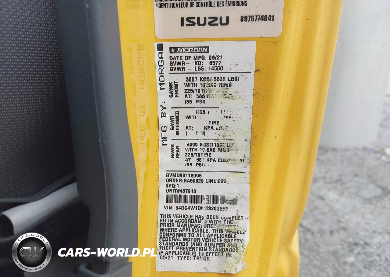 2021 Isuzu Npr Hd VIN:54DC4W1D8MS203553 - 8