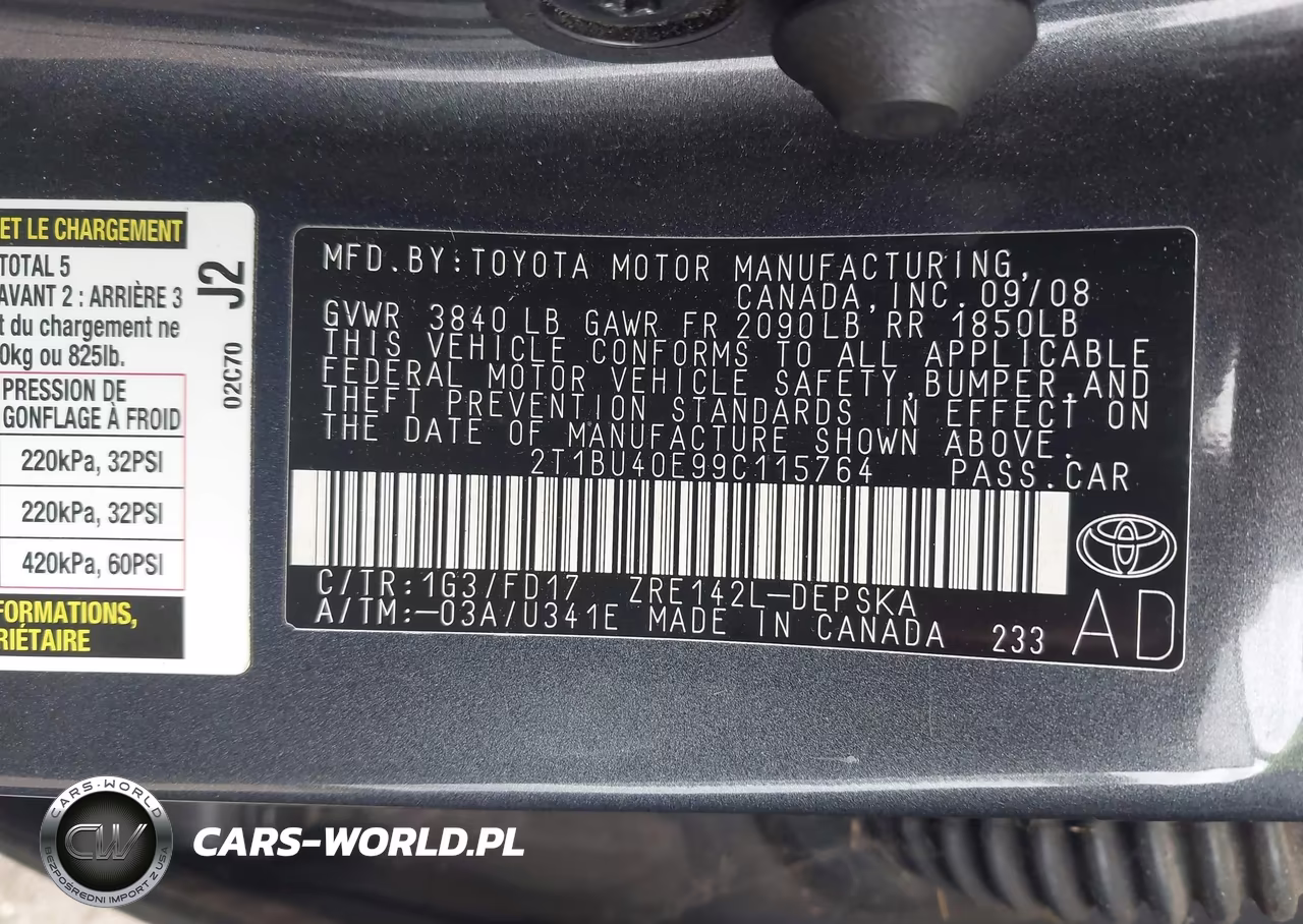 2009 Toyota Corolla S VIN:2T1BU40E99C115764 - 9