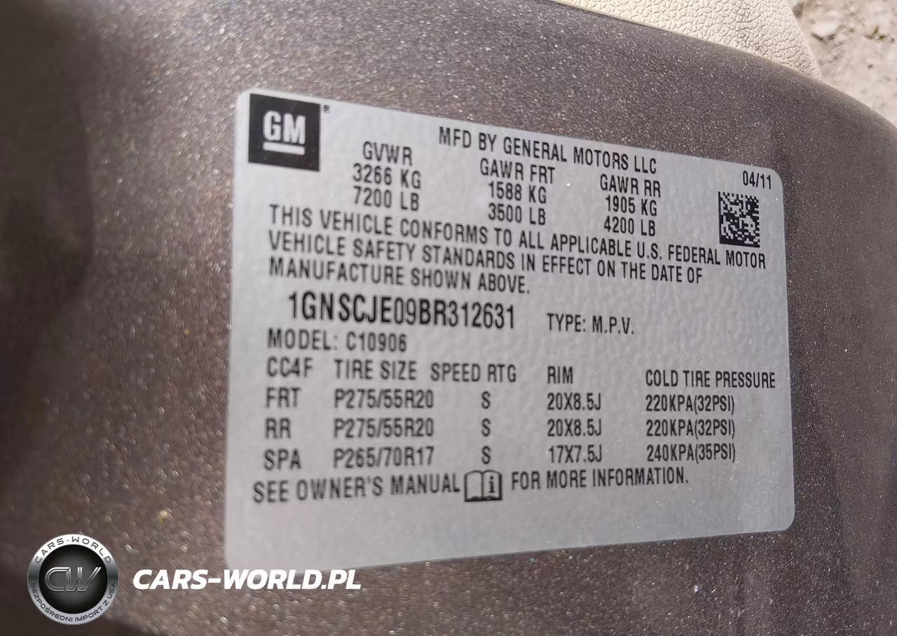 2011 Chevrolet Suburban 1500 Lt1 VIN:1GNSCJE09BR312631 - 9