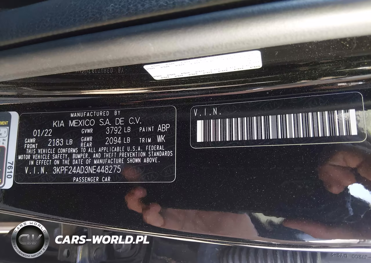 2022 Kia Forte Lxs VIN:3KPF24AD3NE448275 - 9