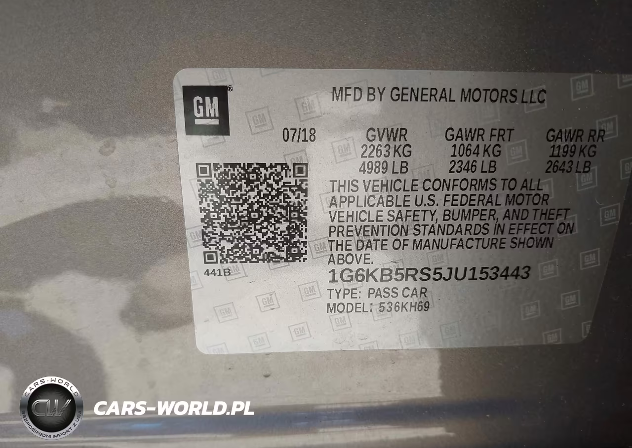 2018 Cadillac Ct6 Standard VIN:1G6KB5RS5JU153443 - 9