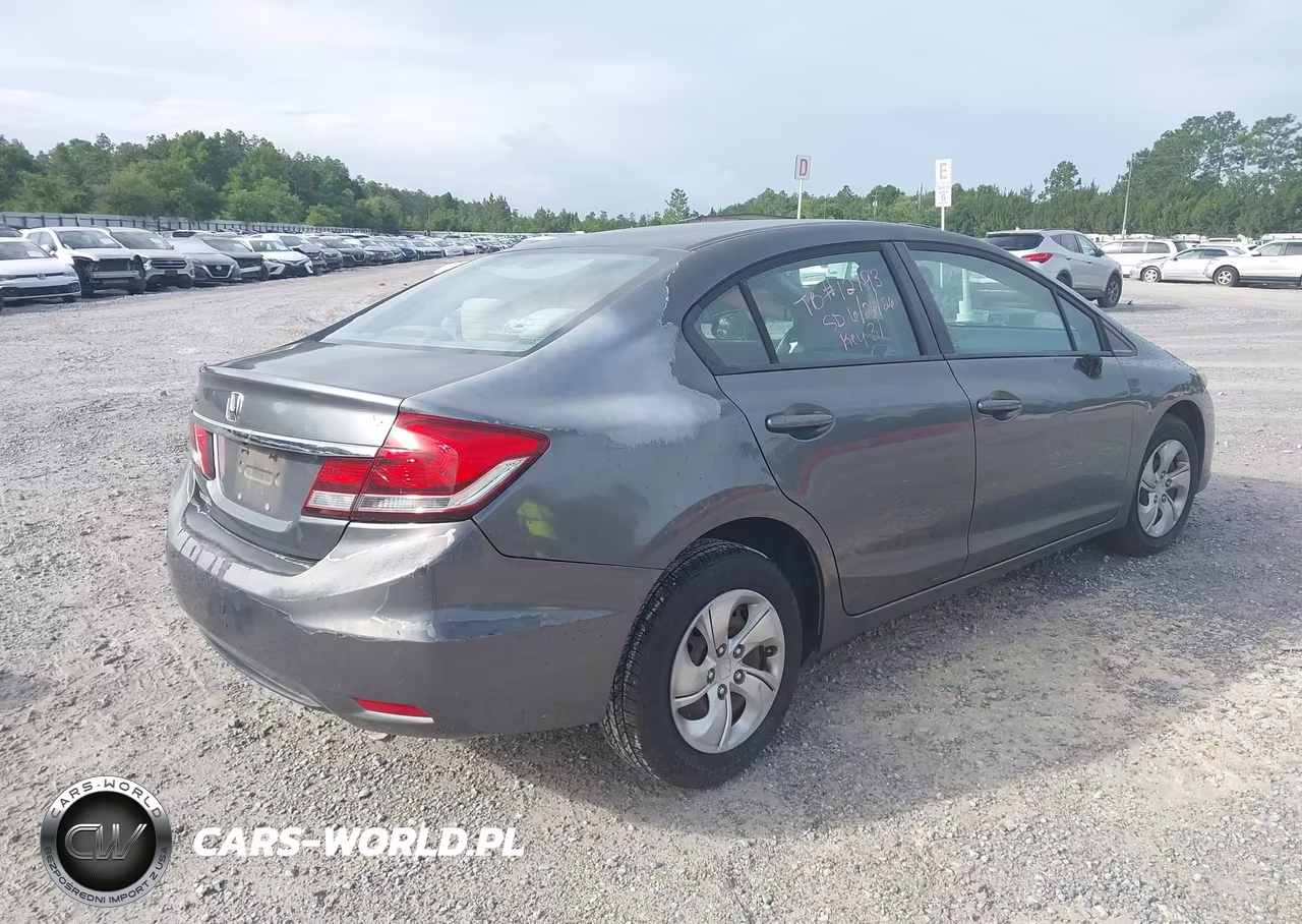 2013 Honda Civic Lx VIN:19XFB2F59DE095996 - 4