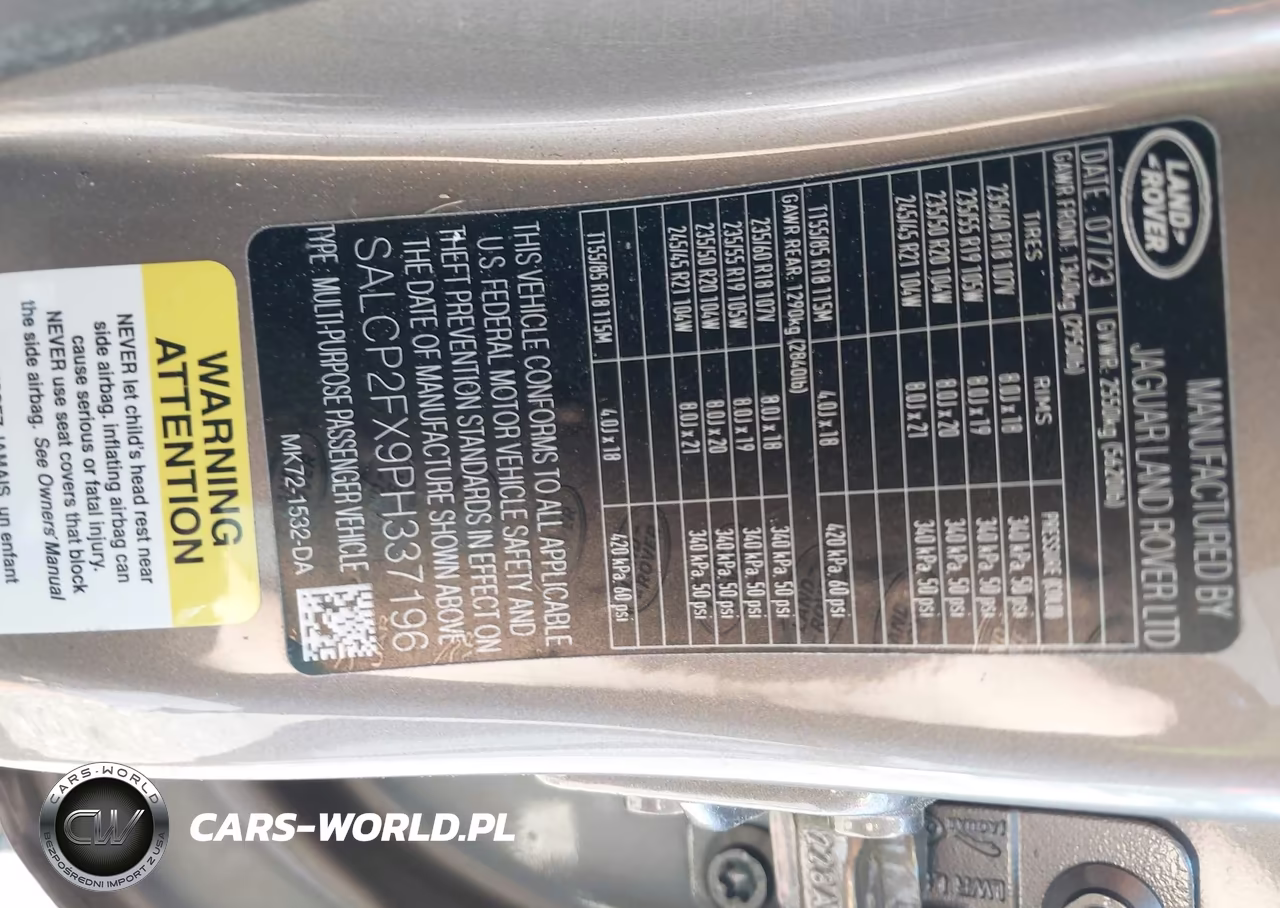 2023 Land Rover Discovery Sport Se VIN:SALCP2FX9PH337196 - 9