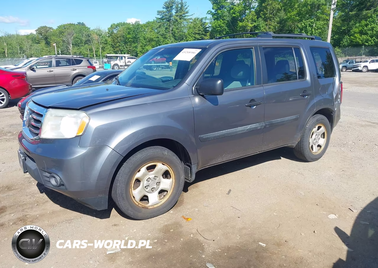 2012 Honda Pilot Lx VIN:5FNYF4H29CB025418 - 2