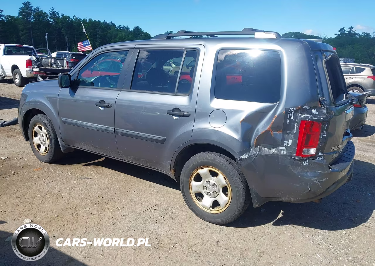 2012 Honda Pilot Lx VIN:5FNYF4H29CB025418 - 3