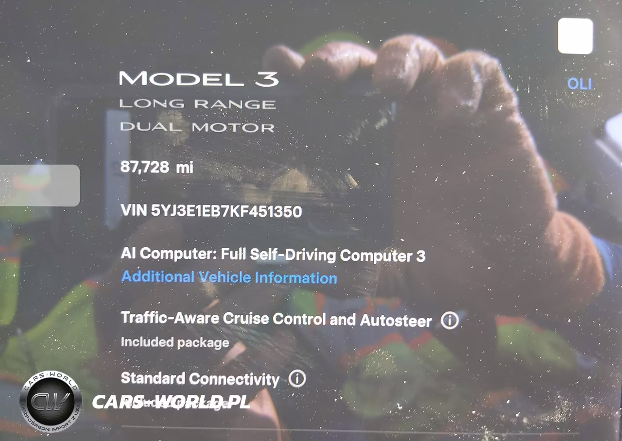 2019 Tesla Model 3 Long Range-Performance VIN:5YJ3E1EB7KF451350 - 7