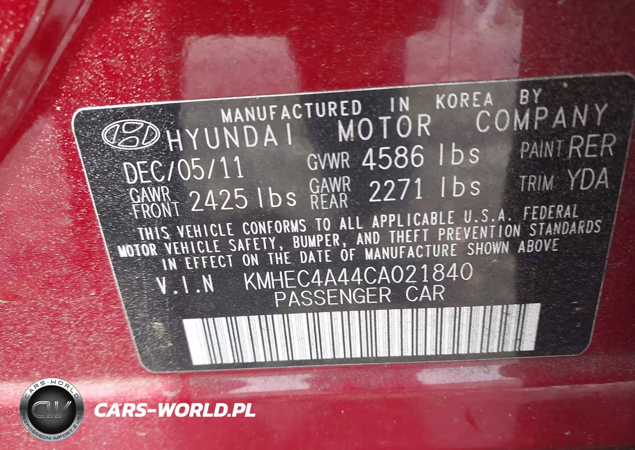 2012 Hyundai Sonata Hybrid VIN:KMHEC4A44CA021840 - 9