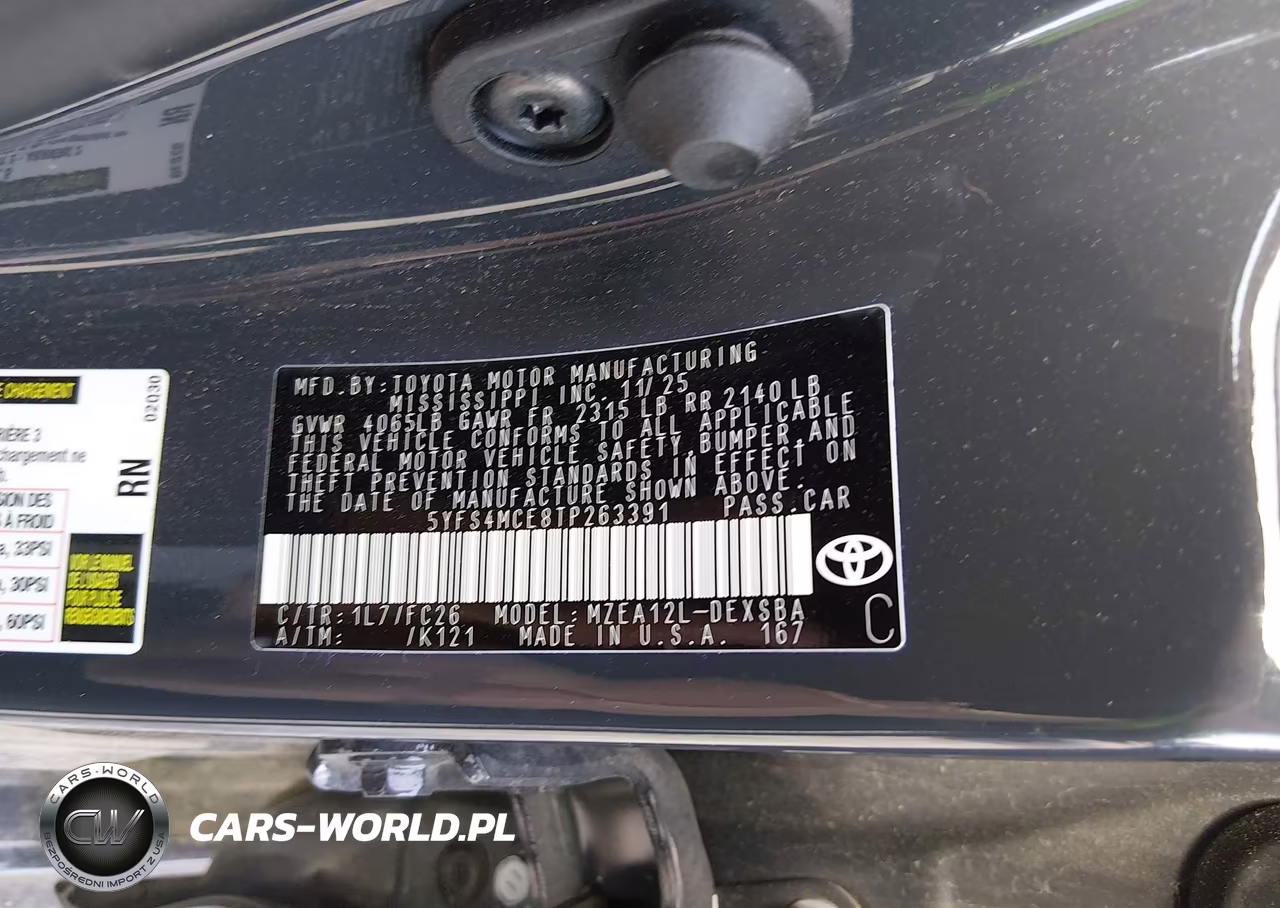 2026 Toyota Corolla Se VIN:5YFS4MCE8TP263391 - 9