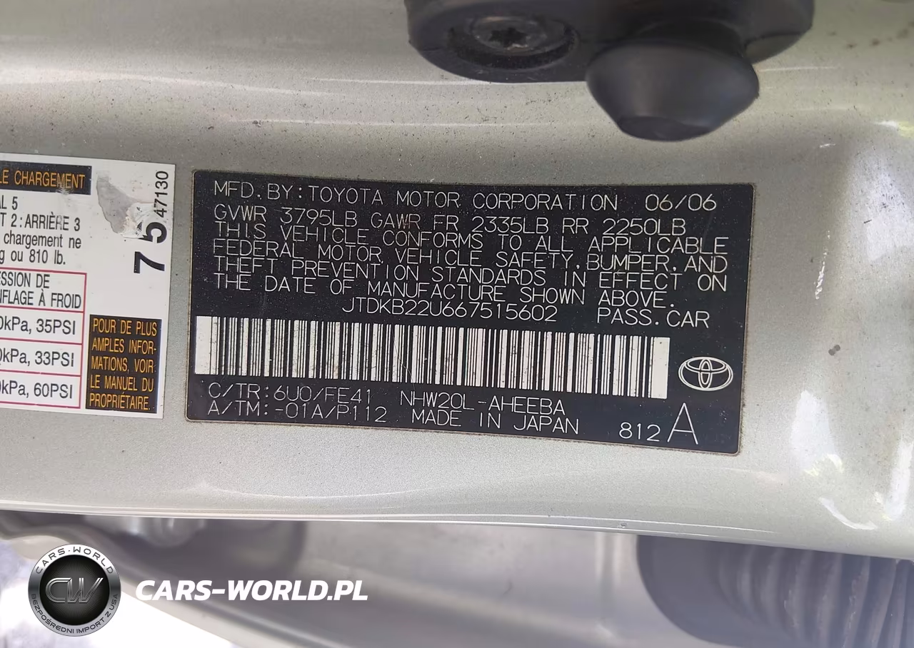 2006 Toyota Prius VIN:JTDKB22U667515602 - 9
