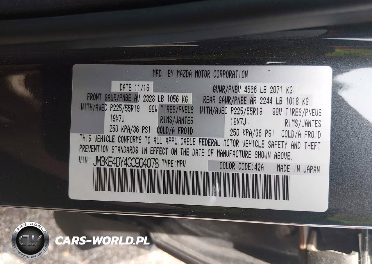 2016 Mazda Cx-5 Grand Touring VIN:JM3KE4DY4G0904078 - 9