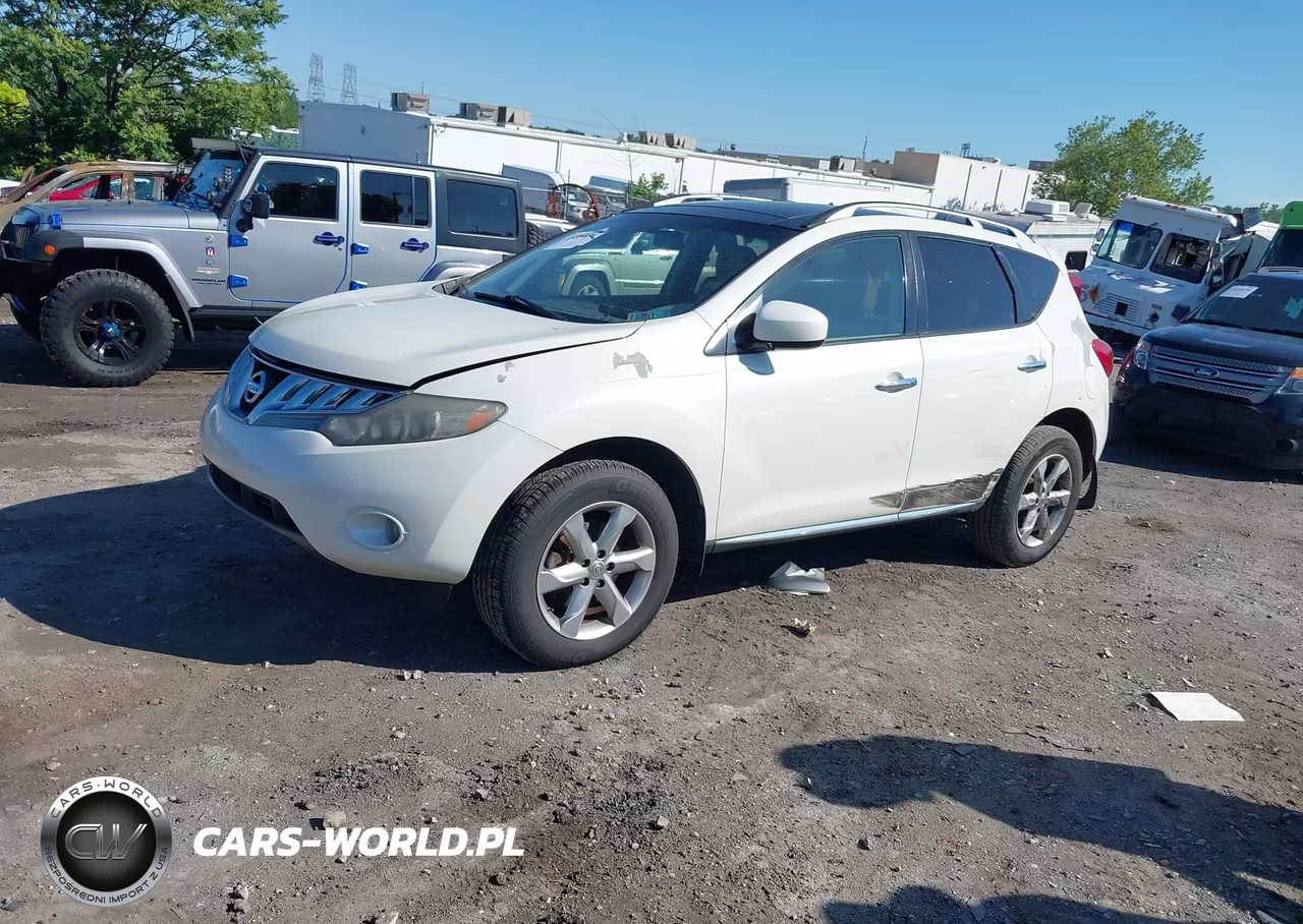 2009 Nissan Murano Sl VIN:JN8AZ18W99W210183 - 2