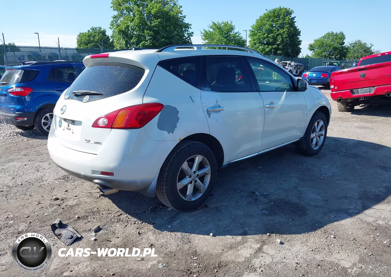 2009 Nissan Murano Sl VIN:JN8AZ18W99W210183 - 4