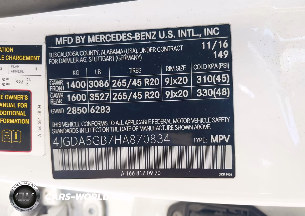 2017 Mercedes-Benz Gle 400 4Matic VIN:4JGDA5GB7HA870834 - 9