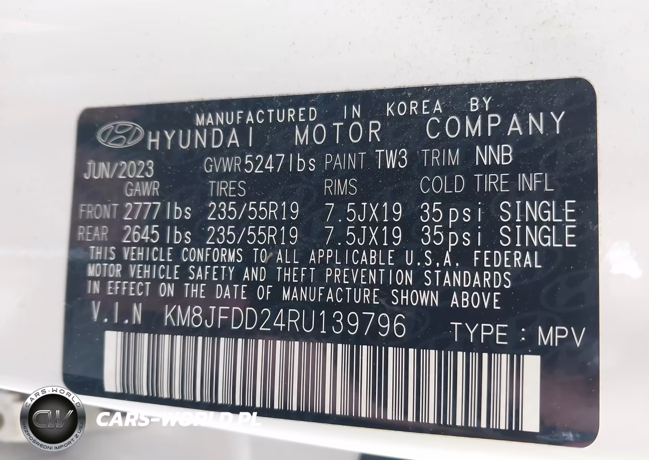 2024 Hyundai Tucson Plug-In Hybrid Limited VIN:KM8JFDD24RU139796 - 9