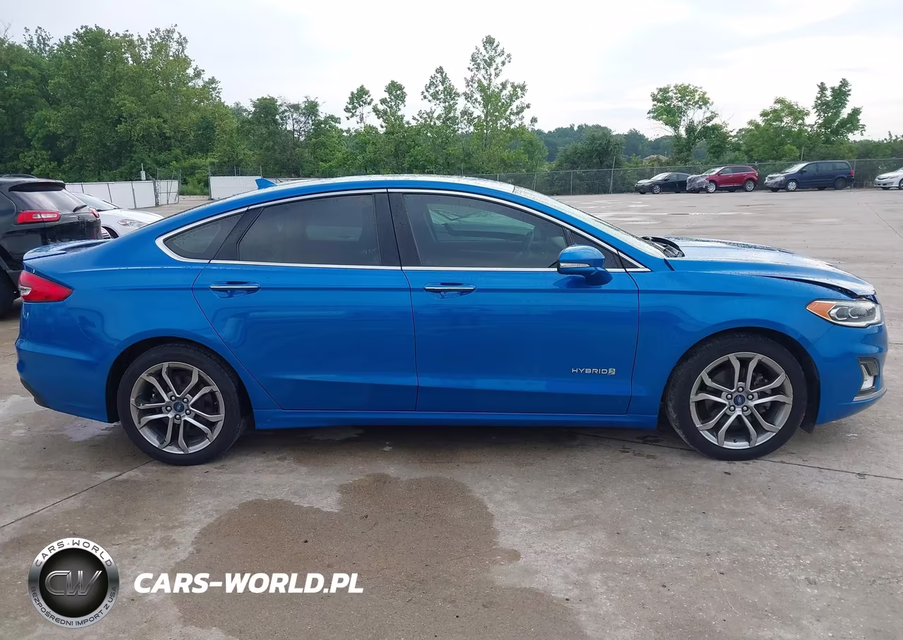 2019 Ford Fusion Hybrid Titanium VIN:3FA6P0RU4KR255321 - 14