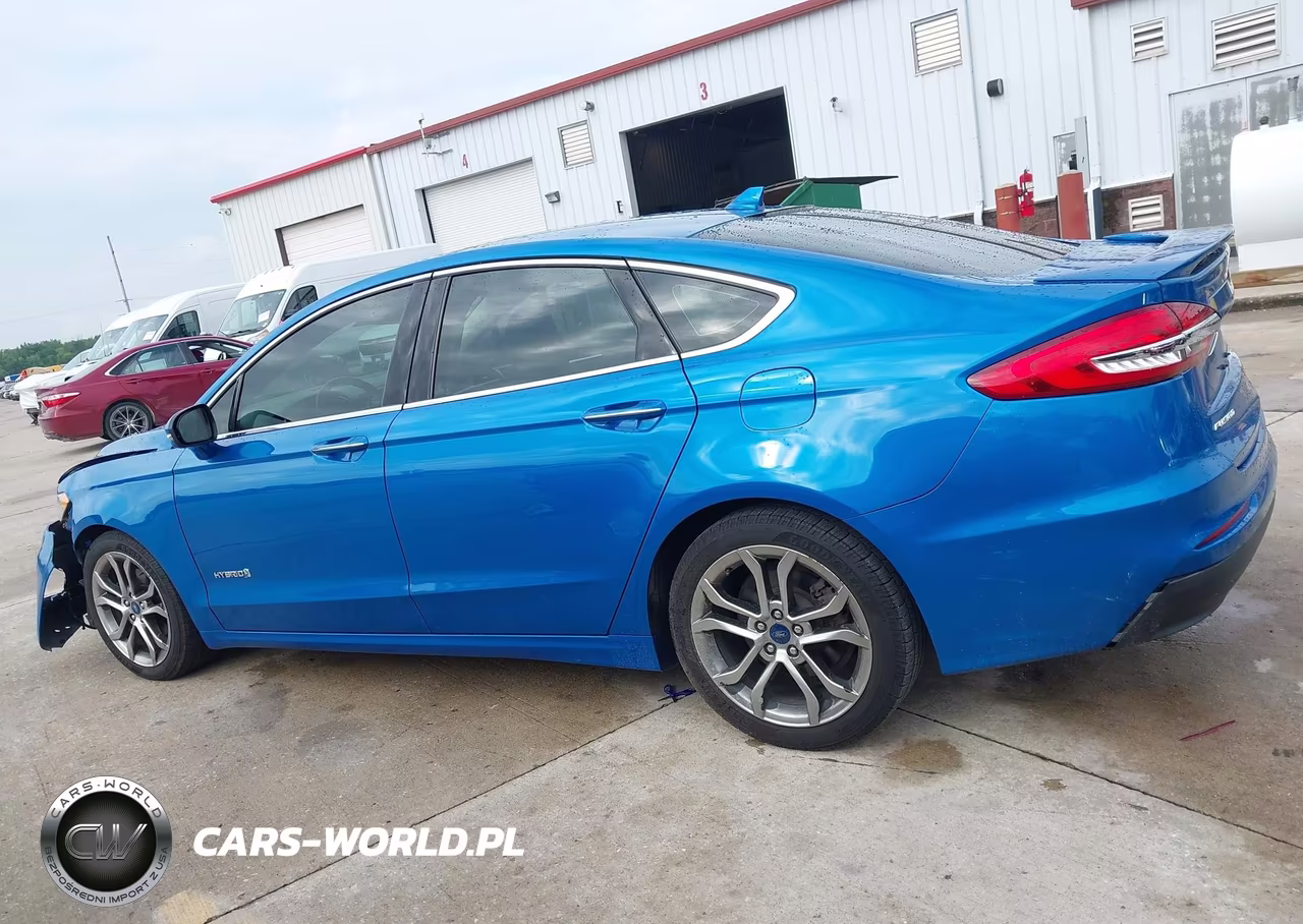 2019 Ford Fusion Hybrid Titanium VIN:3FA6P0RU4KR255321 - 15