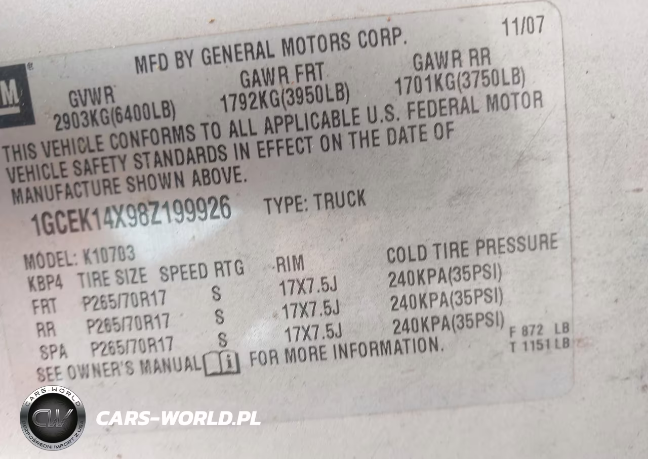 2008 Chevrolet Silverado 1500 Work Truck VIN:1GCEK14X98Z199926 - 9