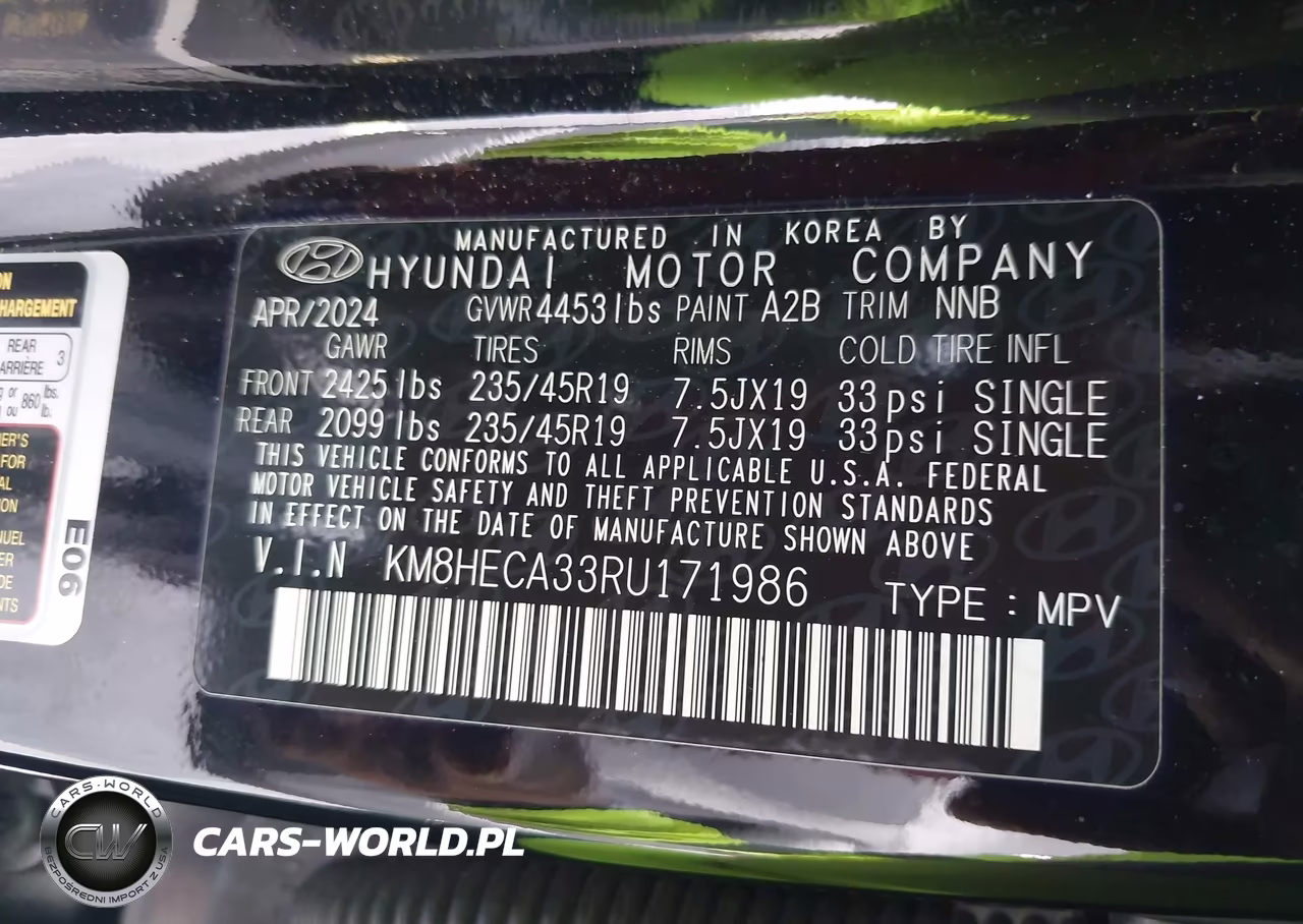 2024 Hyundai Kona Limited VIN:KM8HECA33RU171986 - 9