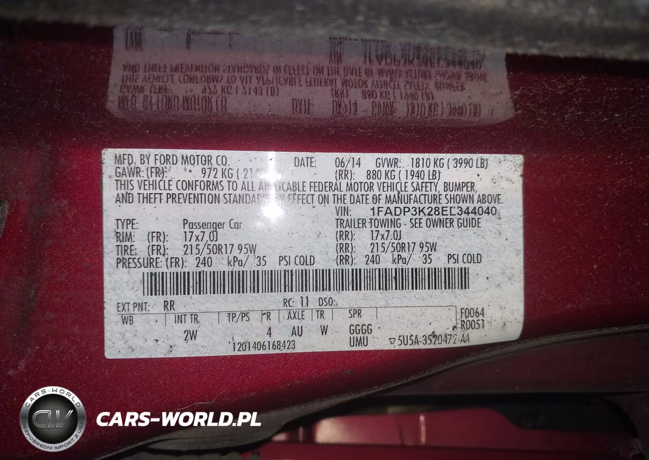 2014 Ford Focus Se VIN:1FADP3K28EL344040 - 9