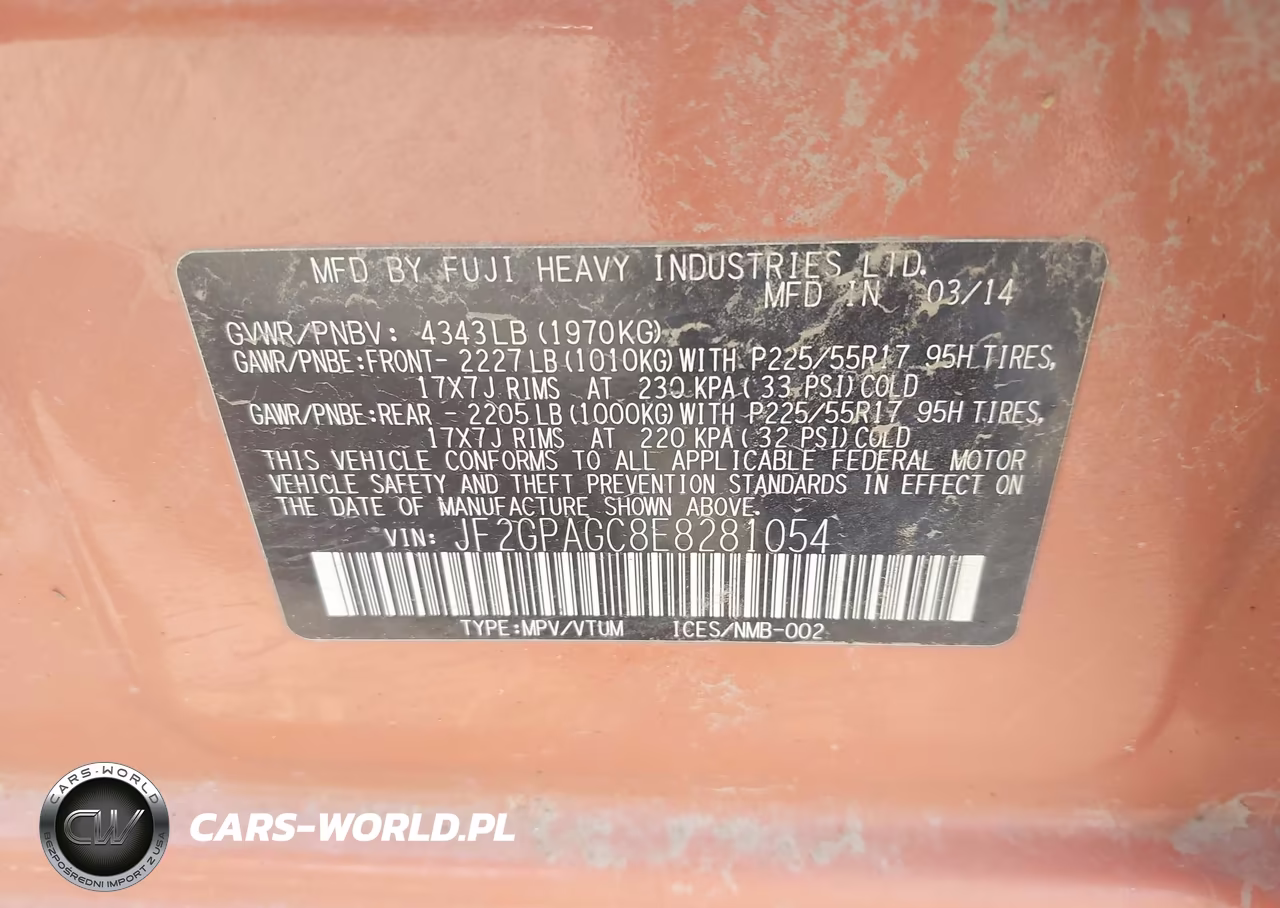 2014 Subaru Xv Crosstrek 2.0I Limited VIN:JF2GPAGC8E8281054 - 9