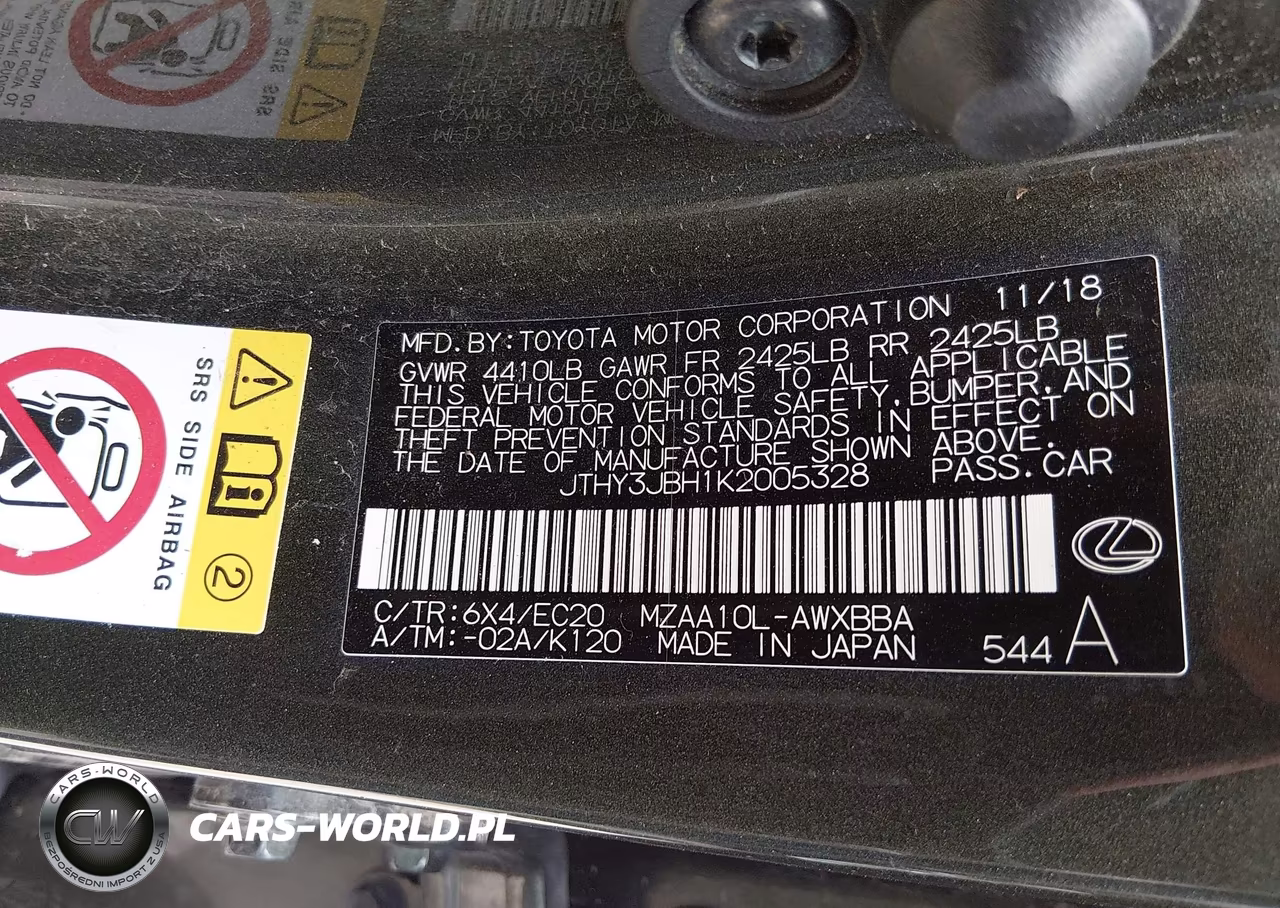 2019 Lexus Ux 200 VIN:JTHY3JBH1K2005328 - 9