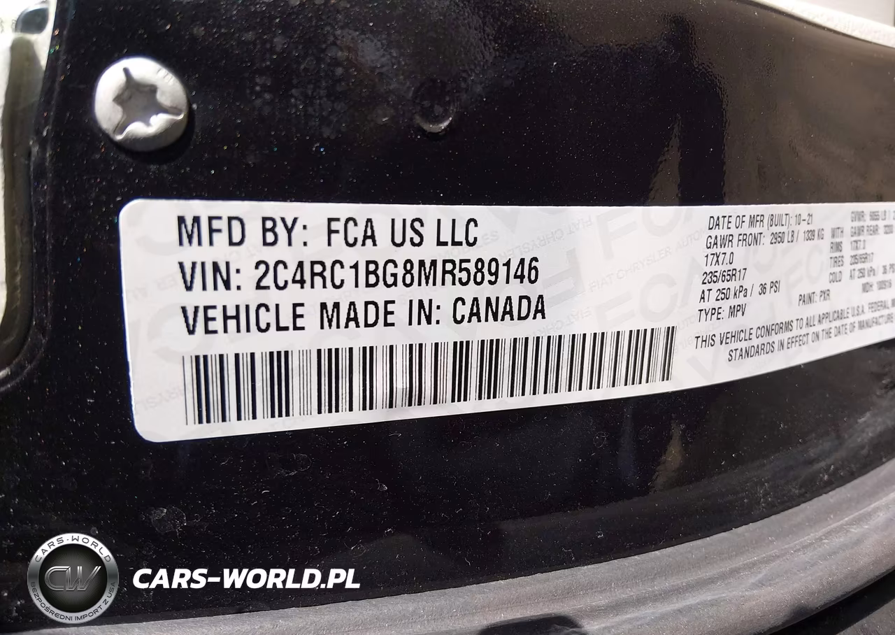 2021 Chrysler Pacifica Touring L VIN:2C4RC1BG8MR589146 - 9