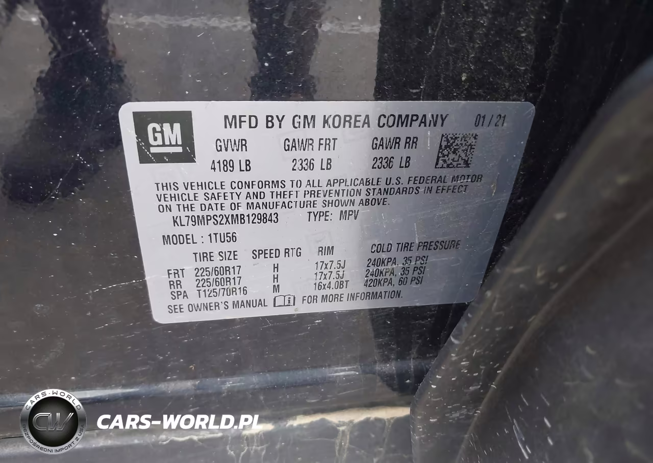 2021 Chevrolet Trailblazer Fwd Lt VIN:KL79MPS2XMB129843 - 9