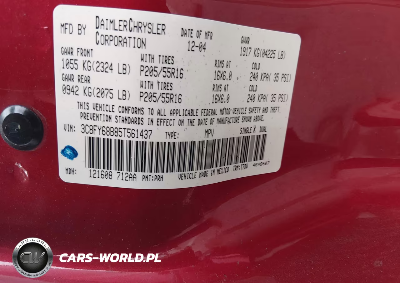2005 Chrysler Pt Cruiser Limited VIN:3C8FY68B85T561437 - 9