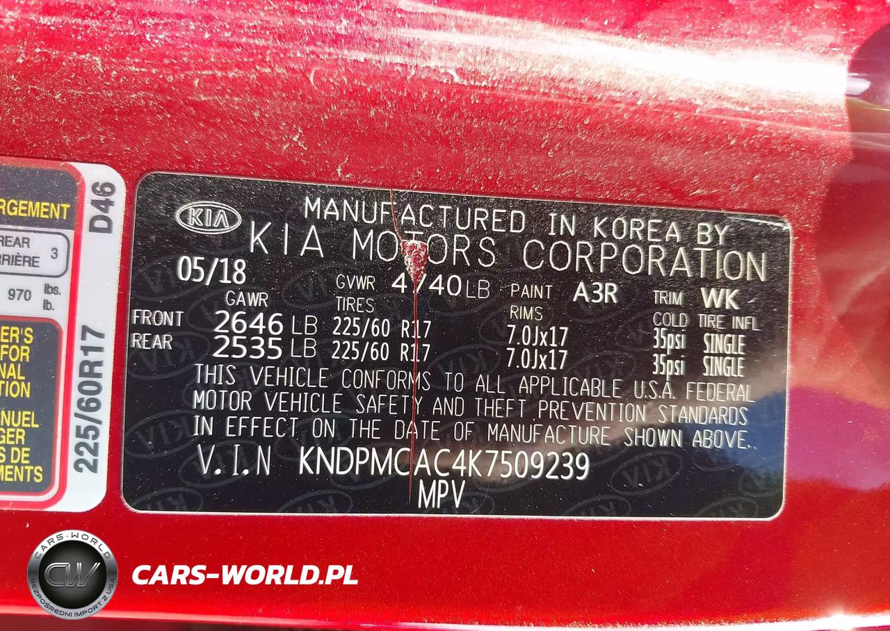 2019 Kia Sportage Lx VIN:KNDPMCAC4K7509239 - 9