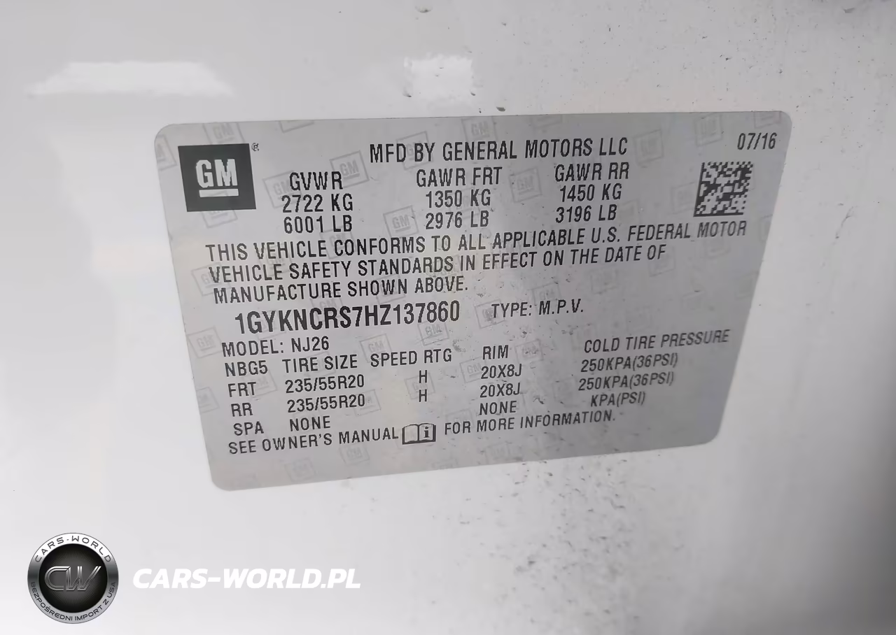 2017 Cadillac Xt5 Premium Luxury VIN:1GYKNCRS7HZ137860 - 9