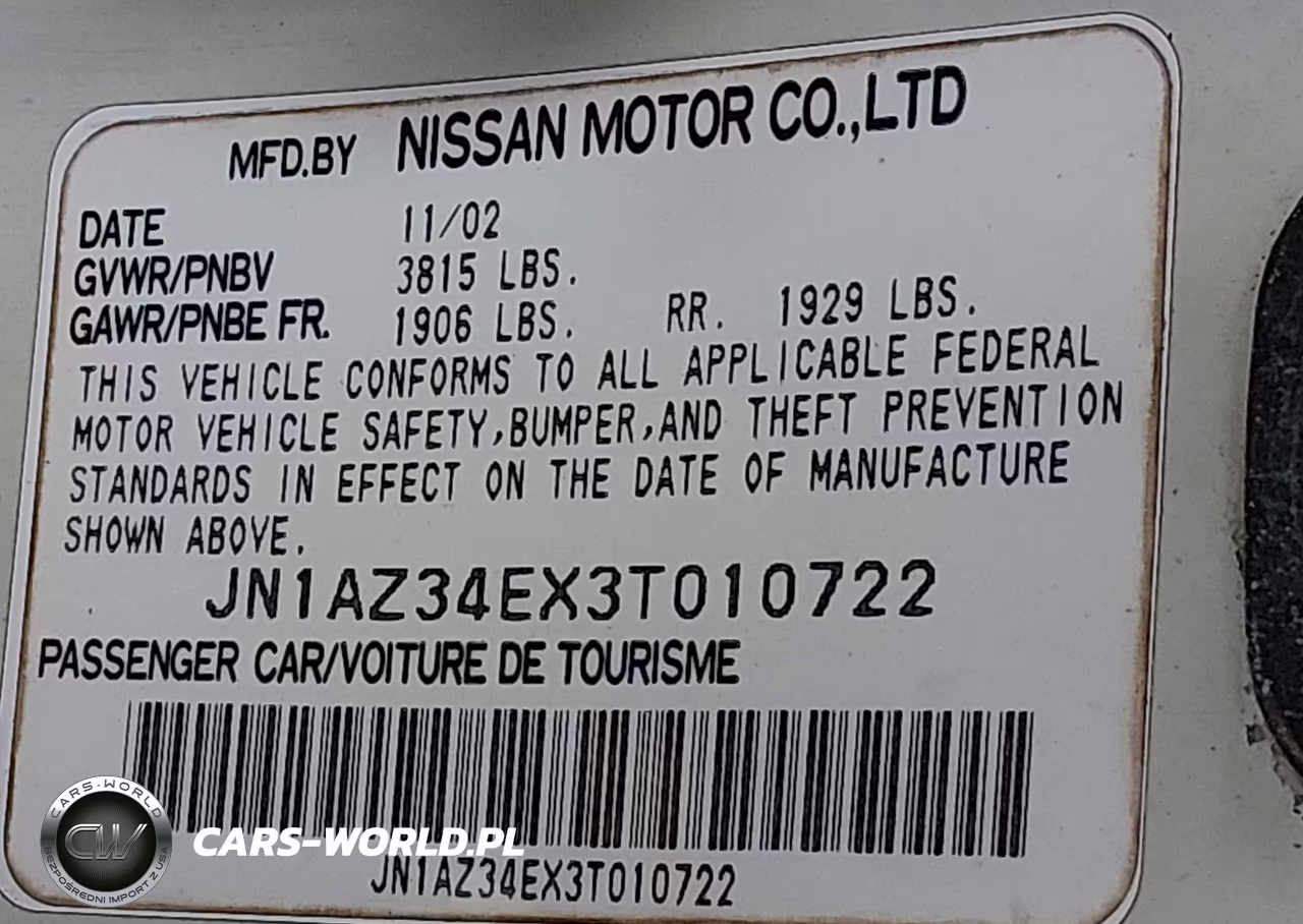 2003 Nissan 350Z Touring VIN:JN1AZ34EX3T010722 - 9