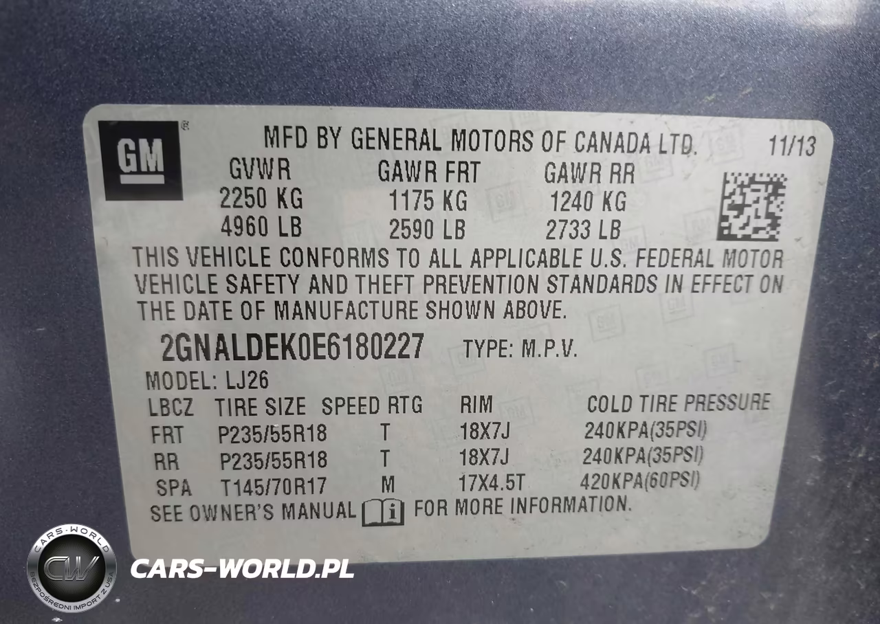 2014 Chevrolet Equinox Ltz VIN:2GNALDEK0E6180227 - 9