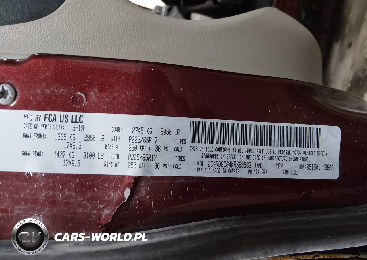 2019 Dodge Grand Caravan Sxt VIN:2C4RDGCG4KR689563 - 9