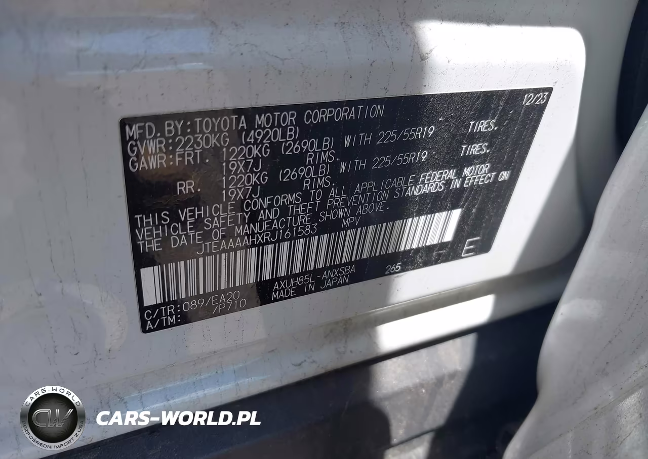 2024 Toyota Venza Limited VIN:JTEAAAAHXRJ161583 - 9
