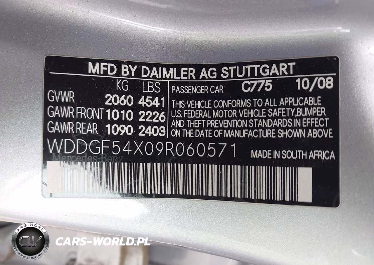 2009 Mercedes-Benz C 300 Sport VIN:WDDGF54X09R060571 - 9