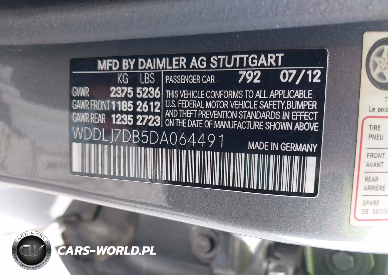 2013 Mercedes-Benz Cls 550 VIN:WDDLJ7DB5DA064491 - 9