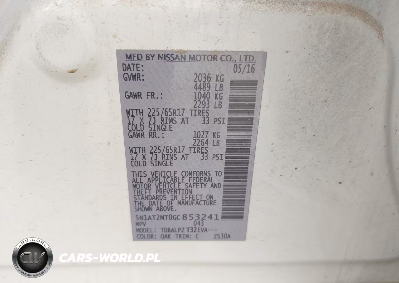 2016 Nissan Rogue S VIN:5N1AT2MT0GC853241 - 9
