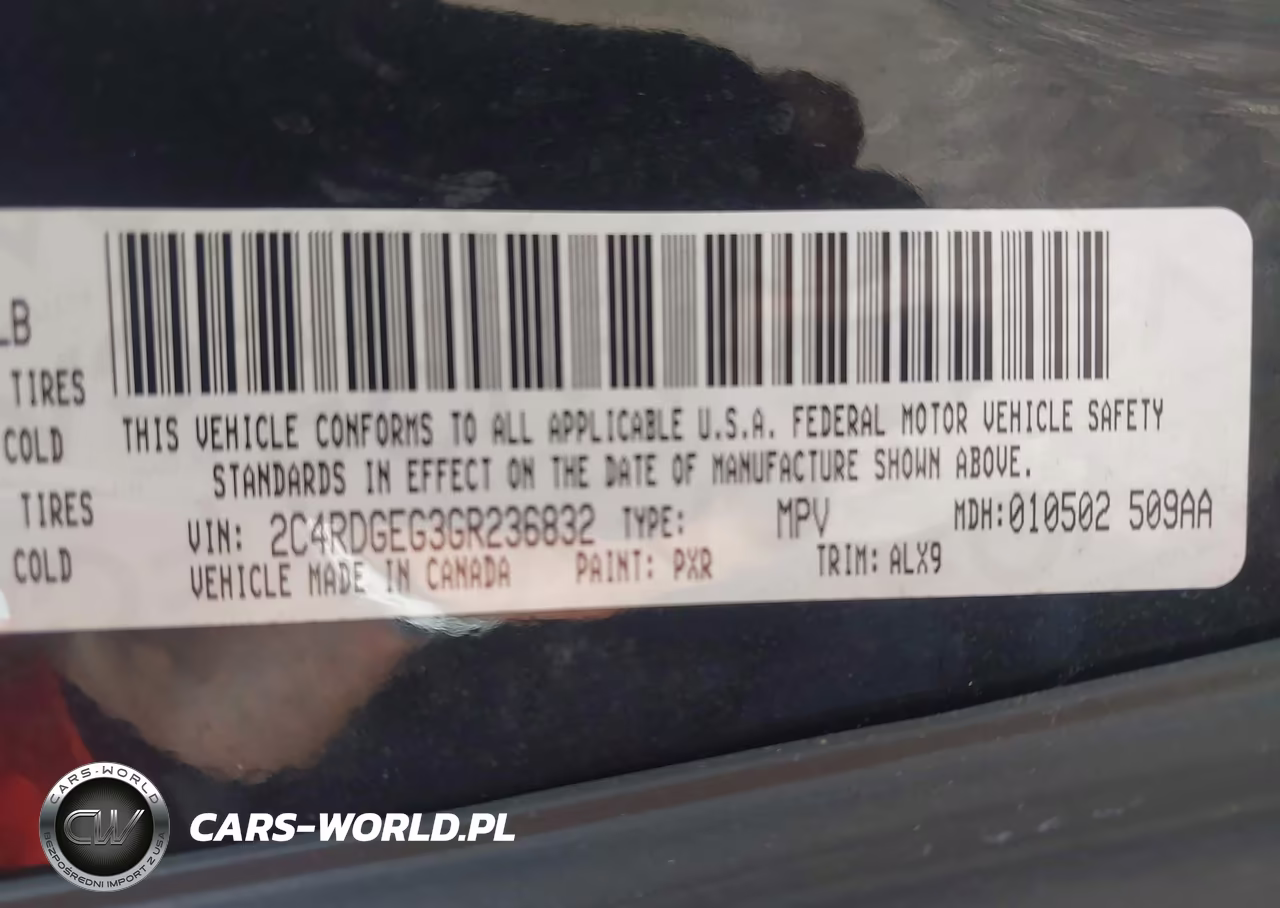 2016 Dodge Grand Caravan R-T VIN:2C4RDGEG3GR236832 - 9